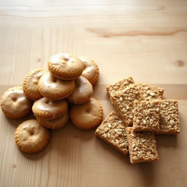 Fresh ingredients for comparing BelVita and Nature Valley.