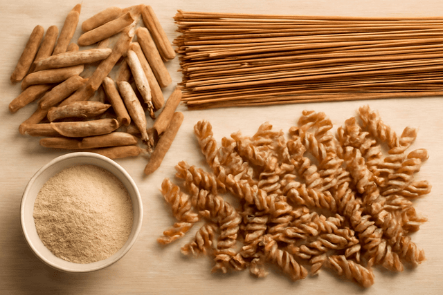 Illustrazione generata con AI: De Cecco vs Garofalo: Pasta Integrale, Cottura e Consistenza - cover